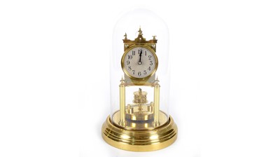 Lot 1183 - Attributed to Gustav Becker for B.H. Abrahams: a 20th C 400-day anniversary/torsion clock.