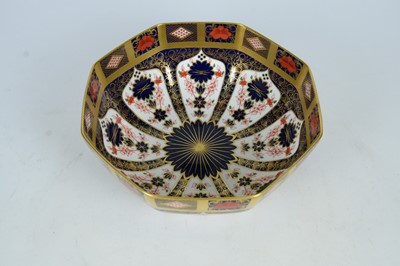 Lot 726 - A Royal Crown Derby octagonal bowl