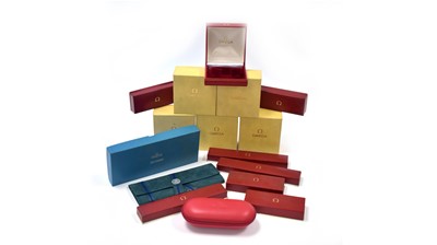 Lot 535 - A selection of Omega watch boxes