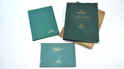 Lot 537 - Two Rolex catalogues and a blotter.