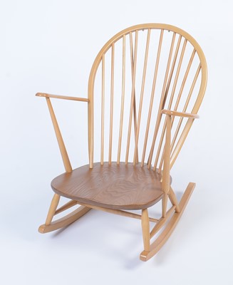 Lot 7 - Ercol: a No. 315 grandfather rocking chair.