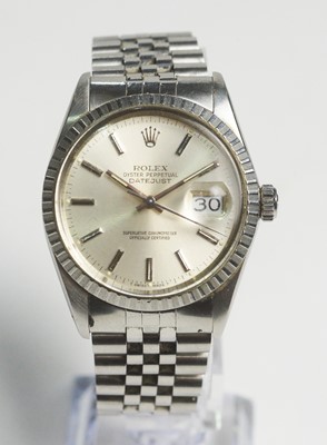 Lot 545 - Rolex Oyster Perpetual Date Just: a steel-cased automatic wristwatch