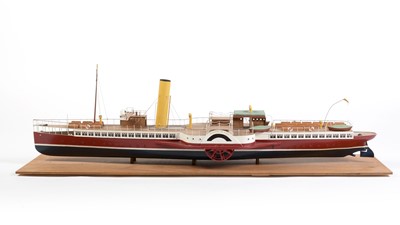 Lot 440 - A scratch-built scale model of the Paddle Steamer Duchess of Fife