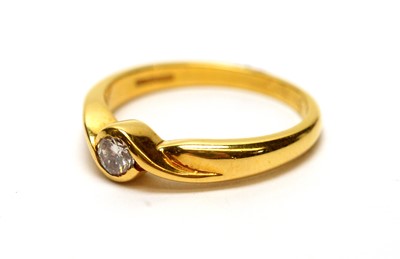 Lot 108 - A single stone diamond ring