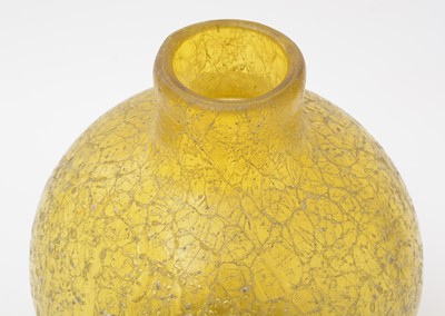 Lot 46 - Webb crizzled glass vase
