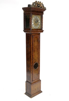 Lot 1212 - Thomas Meekins, Amesbury: an 18th C walnut longcase clock.