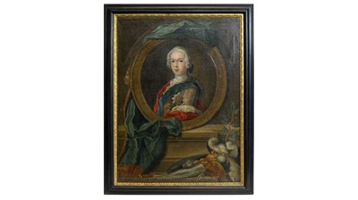 Lot 641 - 18th Century English School - Portrait of Bonnie Prince Charlie with Thomas Walpole connection | oil