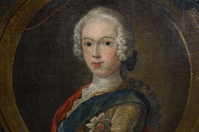 Lot 641 - 18th Century English School - Portrait of Bonnie Prince Charlie with Thomas Walpole connection | oil