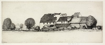 Lot 714 - Frederick Austin - Rural Farmstead | etching