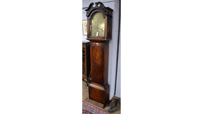 Lot 96 - A mahogany longcase clock.
