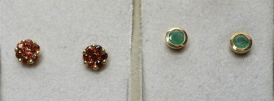 Lot 135 - A selection of earrings