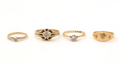 Lot 149 - Four diamond rings.