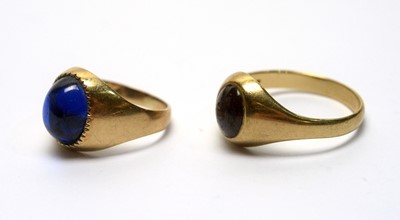 Lot 152 - Two cabochon rings