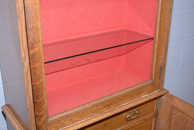 Lot 27 - Army & Navy C.S.L (Co-operative Society Limited): an Edwardian display cabinet, converted.