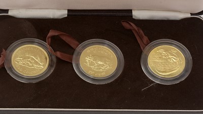 Lot 163 - Three Royal Mint Conversation Collection gold coins