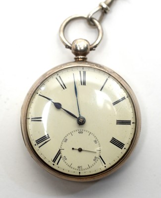 Lot 179 - A Victorian silver cased open faced pocket watch, by John Herron