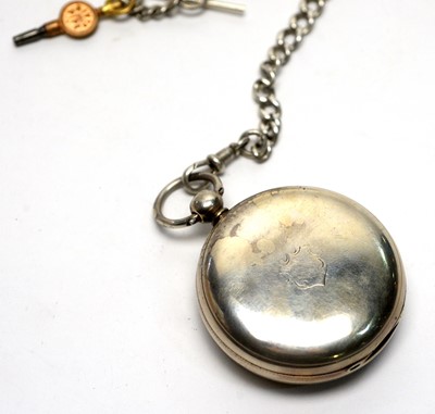 Lot 179 - A Victorian silver cased open faced pocket watch, by John Herron