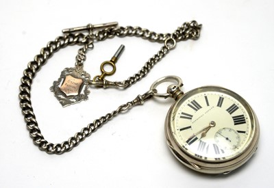 Lot 180 - A Victorian silver cased open faced pocket watch, by Israel Jacobs