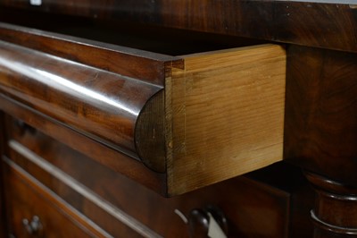 Lot 89 - A Victorian mahogany chest.