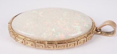Lot 1165 - A white opal pendant