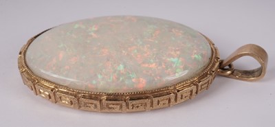 Lot 1165 - A white opal pendant