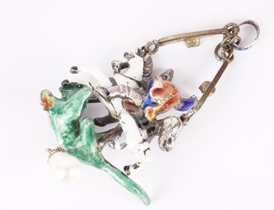 Lot 1167 - A 19th Century Austro-Hungarian George and the Dragon pattern pendant