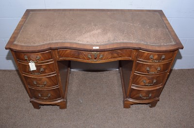 Lot 37 - Reprodux/Bevan Funnel Ltd: a Georgian-style mahogany kneehole desk.