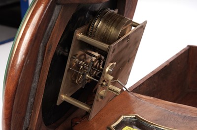 Lot 198 - A 19th Century mahogany drop dial wall timepiece