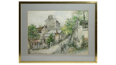 Lot 170 - Georges Tiret-Bognet - Montmartre | watercolour with pen and ink