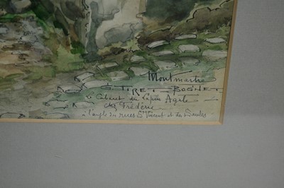 Lot 170 - Georges Tiret-Bognet - Montmartre | watercolour with pen and ink