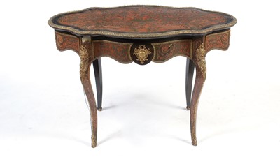 Lot 1154 - A 19th Century French ebonised and boullework centre table