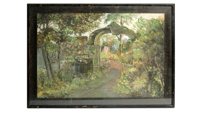 Lot 1123 - Robert Thompson Lambert - The Secret Garden | oil