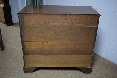 Lot 7 - A Georgian mahogany chest.