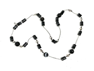 Lot 1168 - Hoorieh Coish banded agate necklace