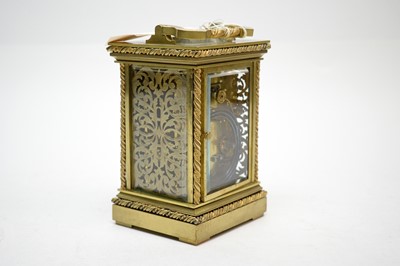 Lot 258 - A 19th Century brass cased carriage clock.
