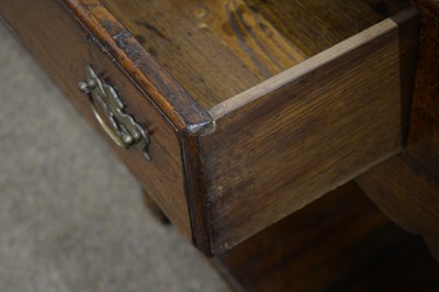 Lot 31 - Attributed to Titchmarsh and Goodwin: an 18th Century style oak dresser.
