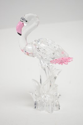 Lot 426 - A Swarovski Flamingo and a Swarovski Heron.