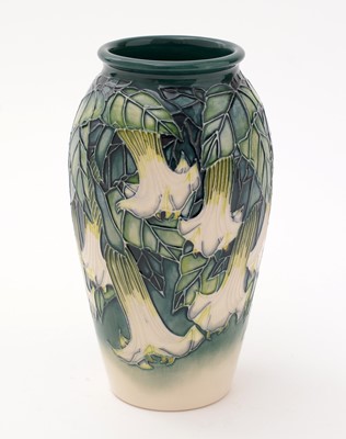 Lot 410 - Moorcroft Angel's Trumpets pattern vase