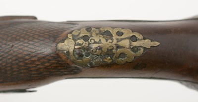 Lot 703 - A late 18th Century flintlock pistol