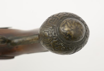 Lot 703 - A late 18th Century flintlock pistol