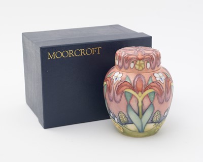 Lot 63 - Moorcroft ginger jar a winters tale.