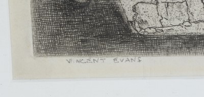 Lot 707 - Vincent Evans - Roadworkers | etching