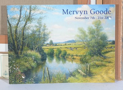 Lot 91 - Mervyn Goode - September Puddles in the Lane | oil