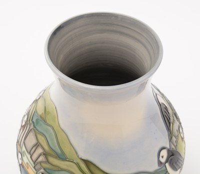 Lot 68 - Moorcroft Puffins vase