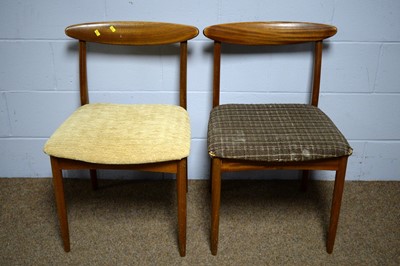Lot 37 - Six mid-century teak dining chairs, probably Greaves & Thomas.