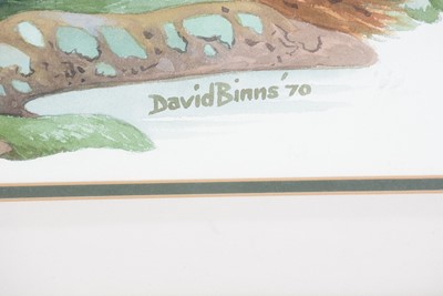 Lot 779 - David Binns - Seagulls at a Rock Pool | watercolour