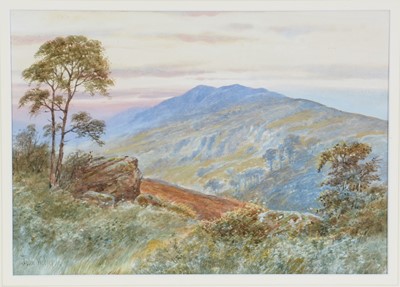 Lot 767 - John Wilson Hepple - Undulating Landscape in the Gloaming | watercolour