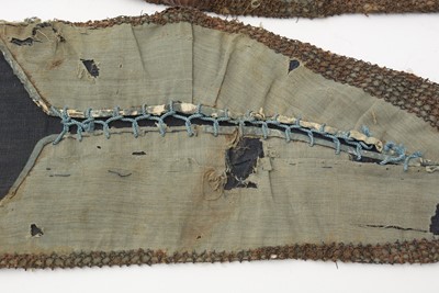 Lot 812 - Japanese Edo period Kusari mail sleeves (Kote)