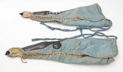 Lot 813 - A pair of Kusari sleeves (kote), together with a cuisses