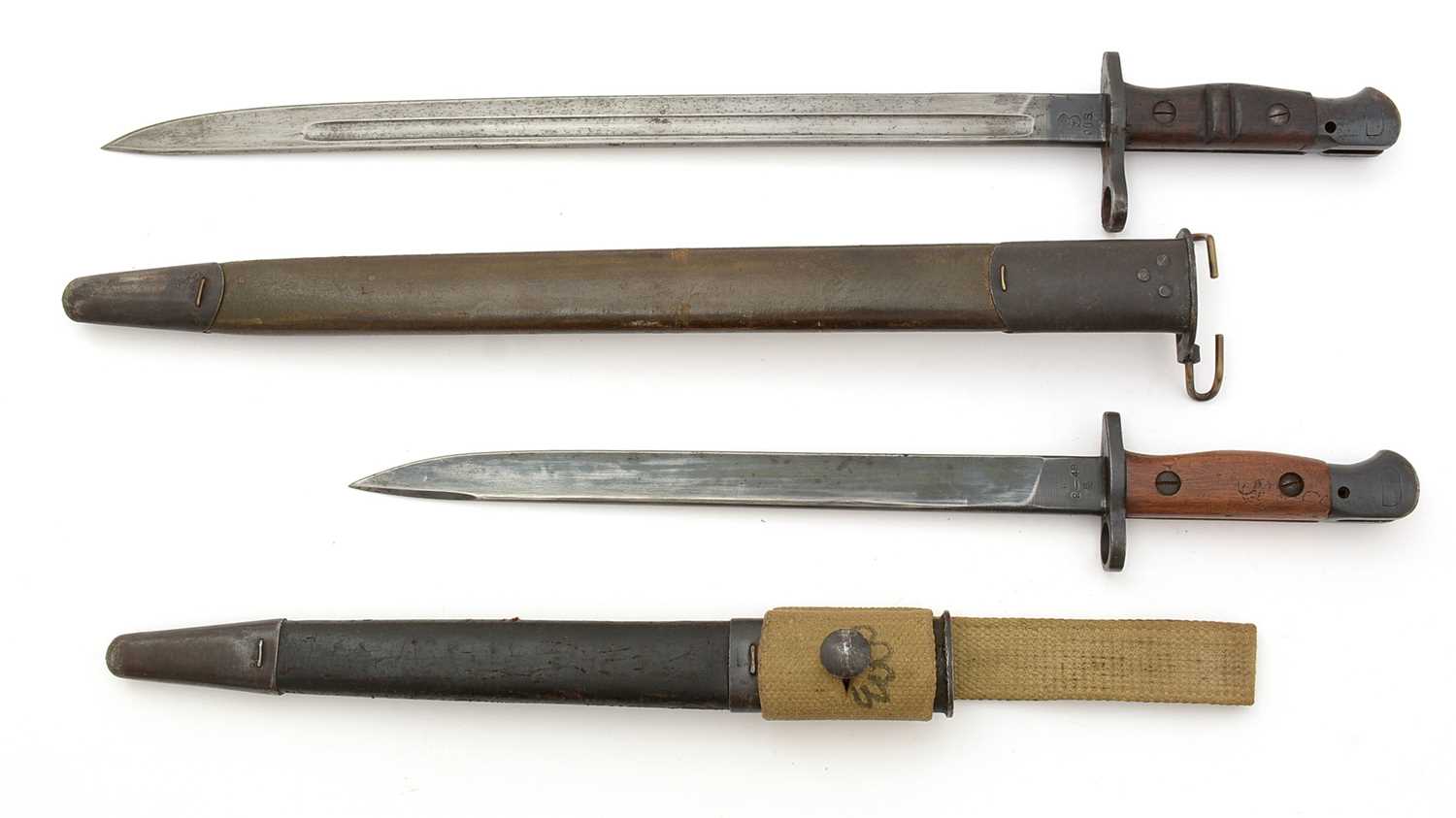 Lot 787 - An American bayonet and another.